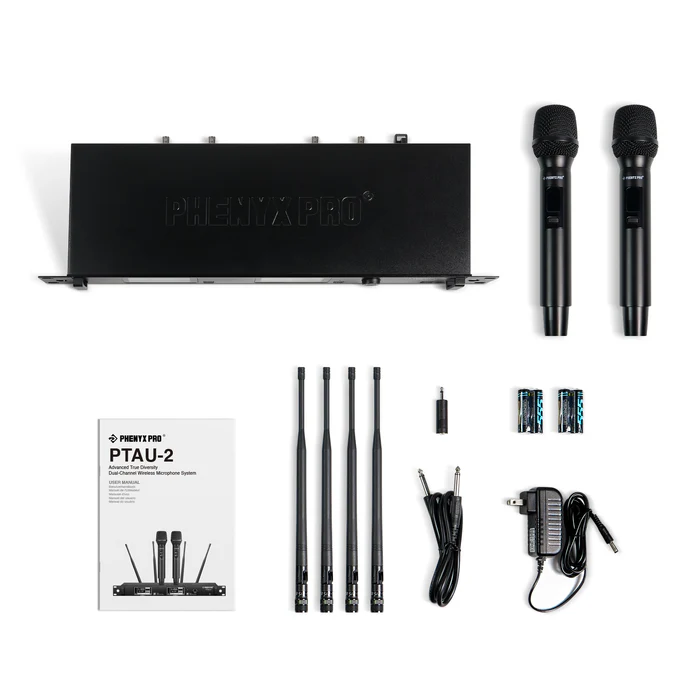 PTAU-2 | Dual-Channel Advanced True Diversity Wireless Dynamic Mic System - Image 2