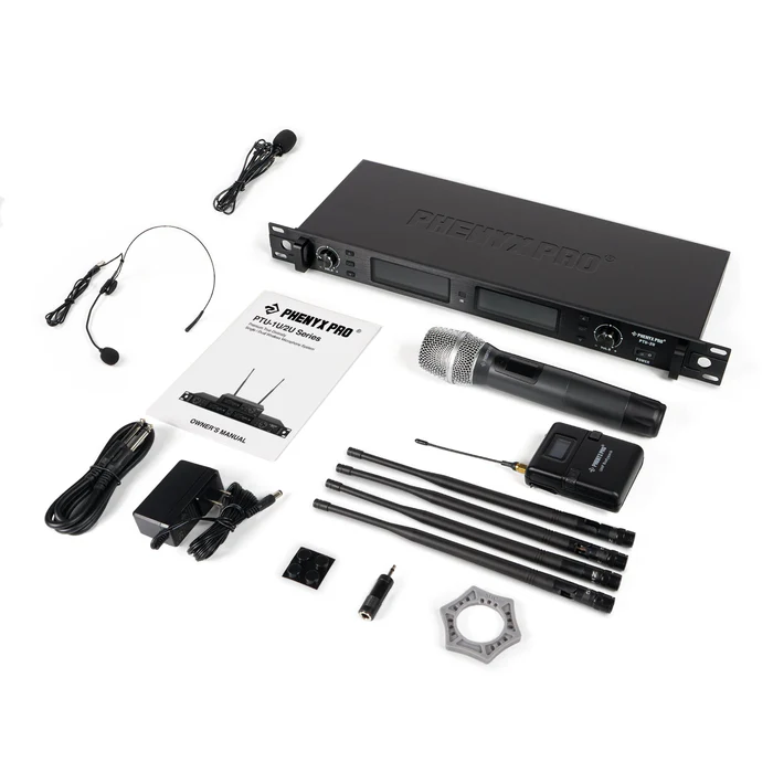PTU-2U-1H1B | True Diversity Dual Wireless Microphone System - Image 8