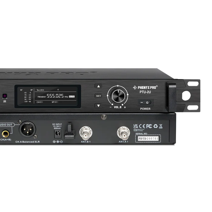 PTU-2U-2H | True Diversity Dual Wireless Microphone System - Image 5