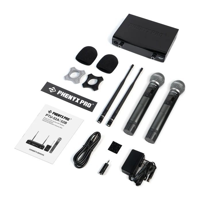 PTU-52-2H | Dual Wireless Microphone System w/ Frequency Hopping - Image 5