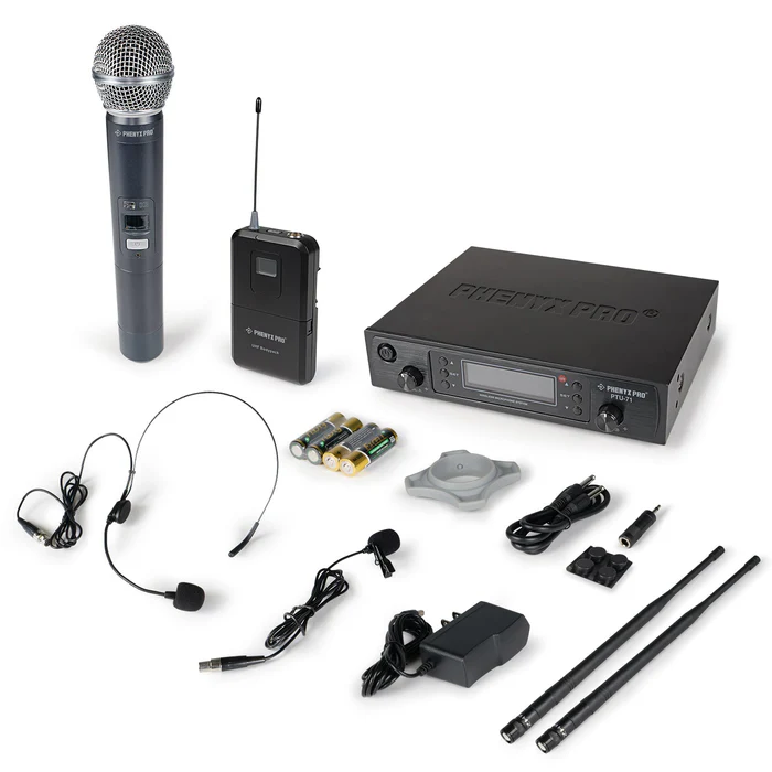 PTU-71-1H1B | Dual UHF Wireless Microphone System w/ Auto-Scan - Image 8