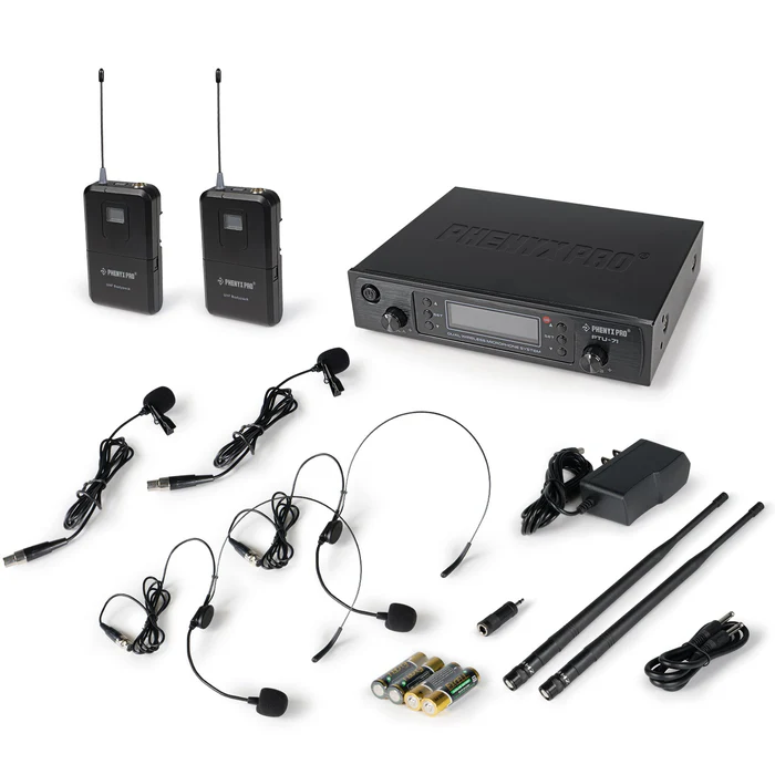 PTU-71-2B | Dual UHF Wireless Microphone System w/ Auto-Scan - Image 5