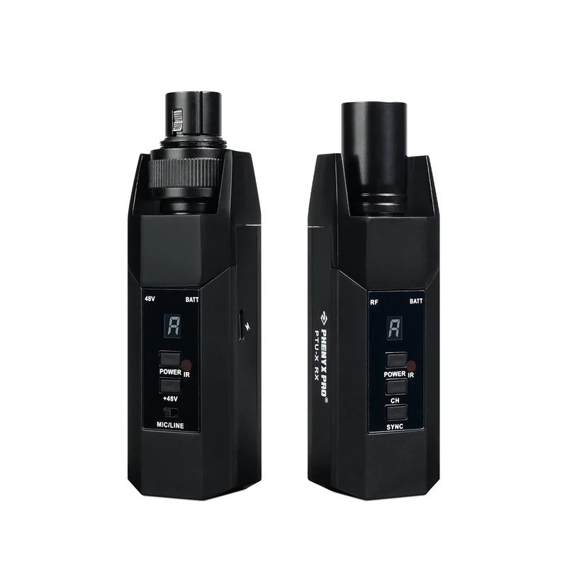 PTU-X | Plug-on XLR Wireless Transmitter Receiver System w/ 16 UHF Frequencies