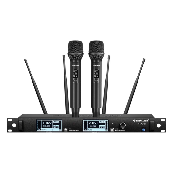 PTAU-2 | Dual-Channel Advanced True Diversity Wireless Dynamic Mic System